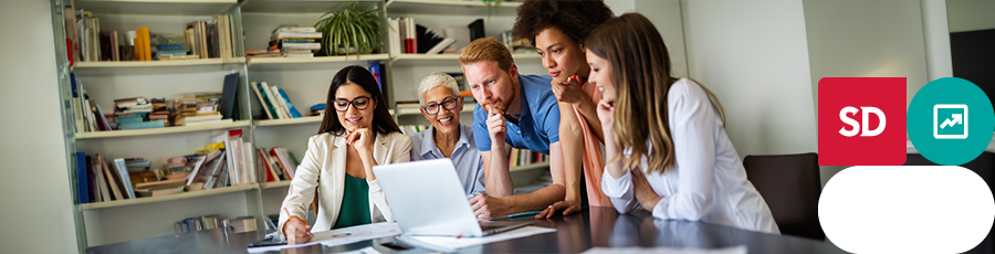 A few people are having an online meeting about cyber security career in San Diego